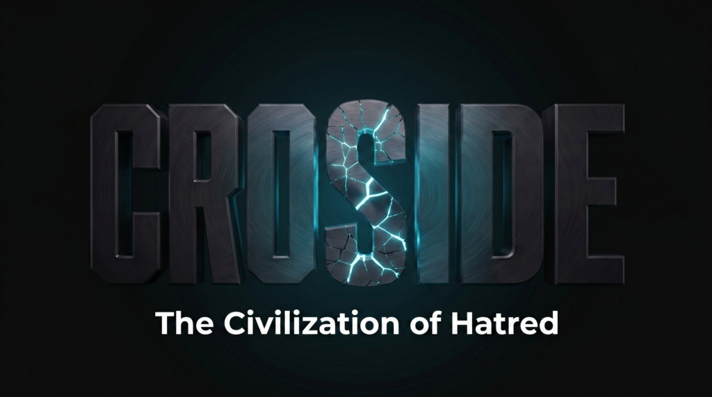 Okładka utworu elektronicznego CROSSIDE – Civilization of Hatred