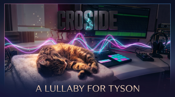 Okładka singla A Lullaby for Tyson autorstwa Croside – nastrojowa muzyka elektroniczna